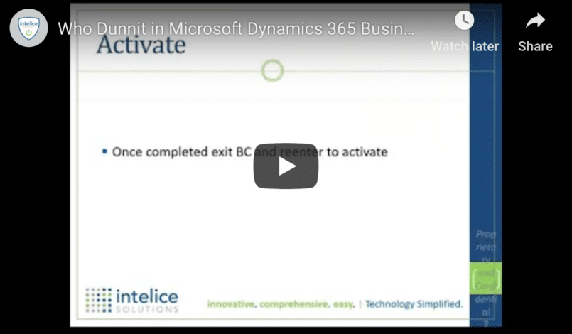 Find Out Who Dunnit in Microsoft Dynamics 365